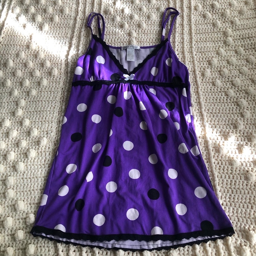 Polka dot bow tank top